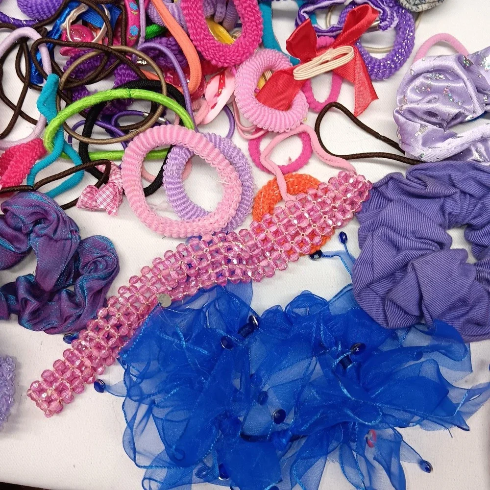 VTG Goody‎ Knockers Hair Ties Ribbons Headbands 118pc Lot 90s Y2K Multicolor